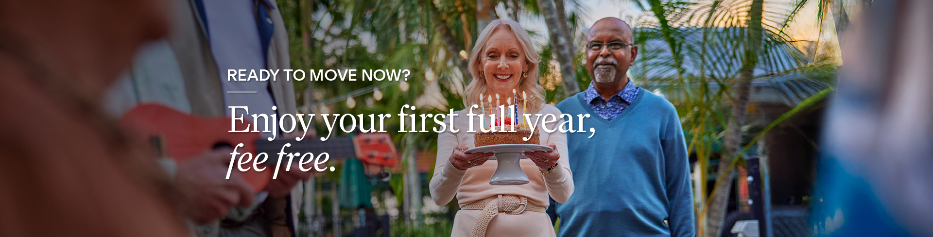 Enjoy your first full year, fee free