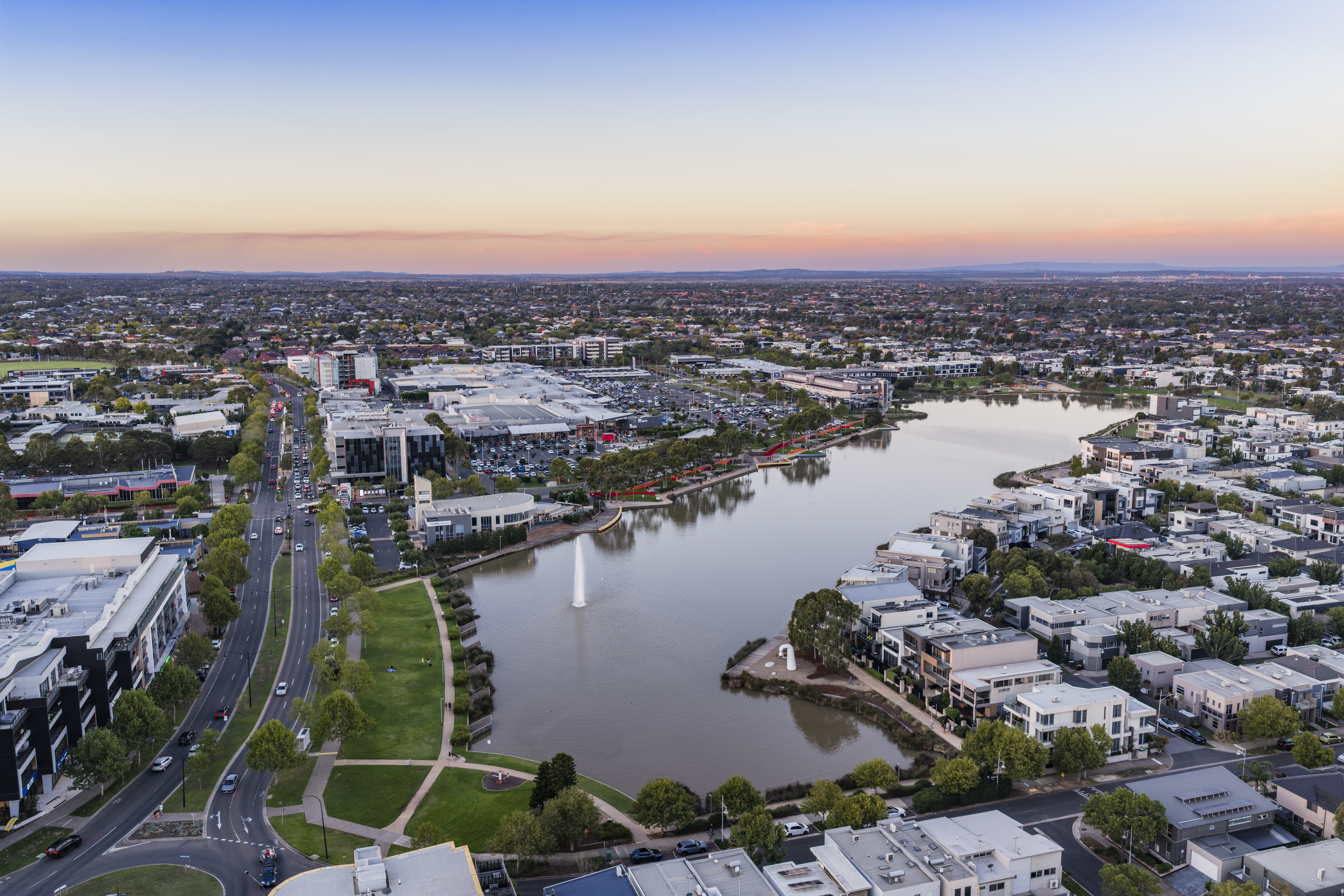 Residents enjoying Caroline Springs