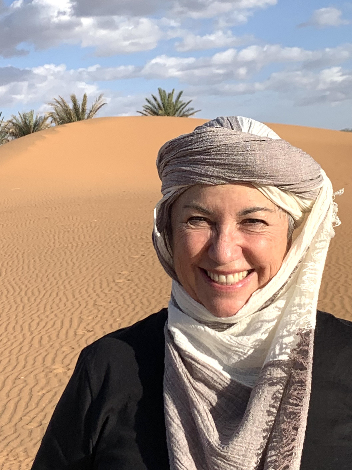 Lucy in the Moroccan desert