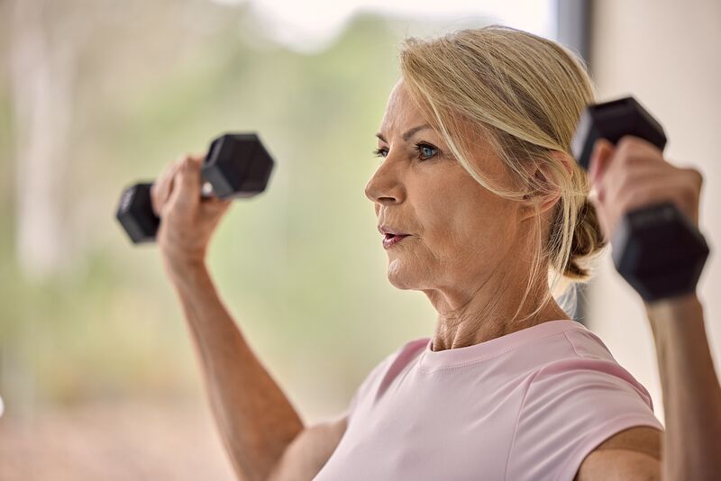Woman doing exercise