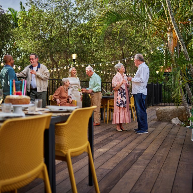 Seniors at an event