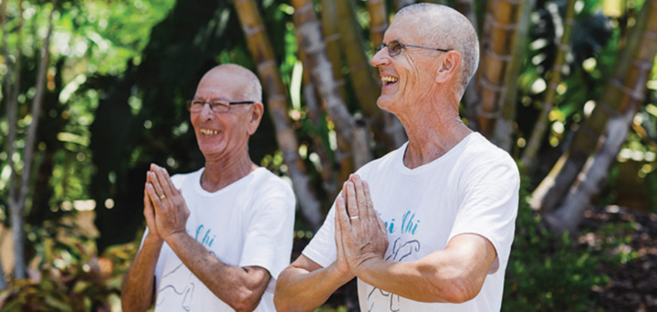 Michael and Torjborn taught themselves Tai Chi