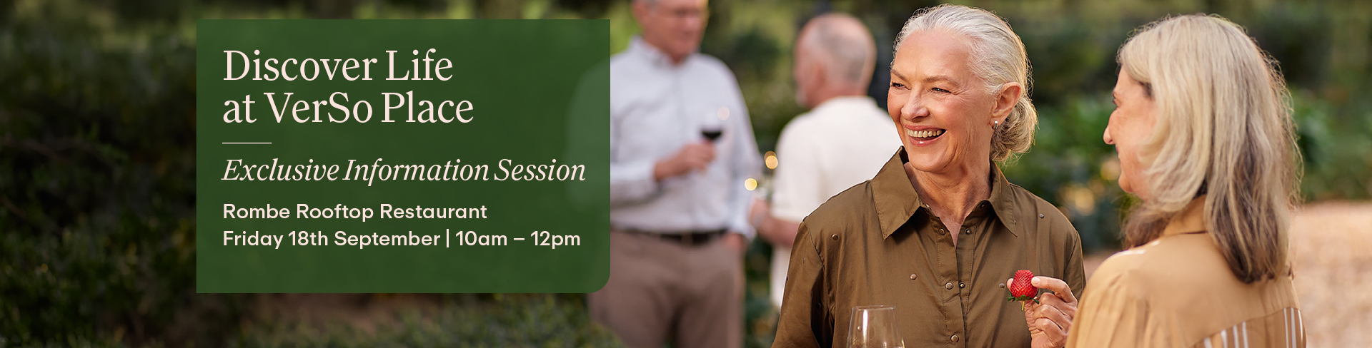 Event | Discover Life at VerSo Place