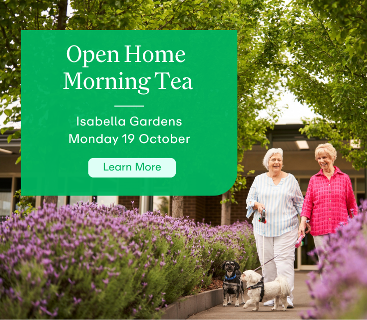 Isabella Gardens Open Home Morning Tea event 