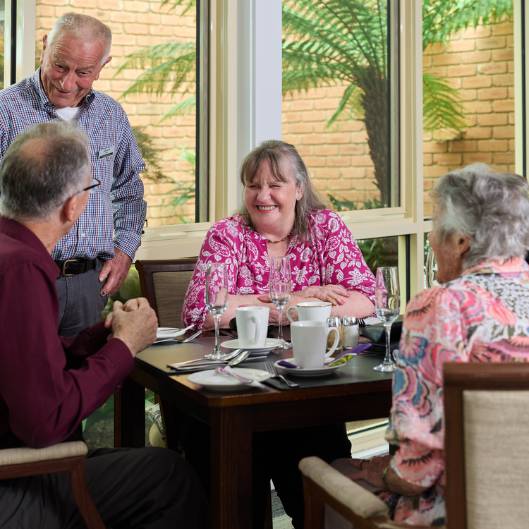 Seniors at an event