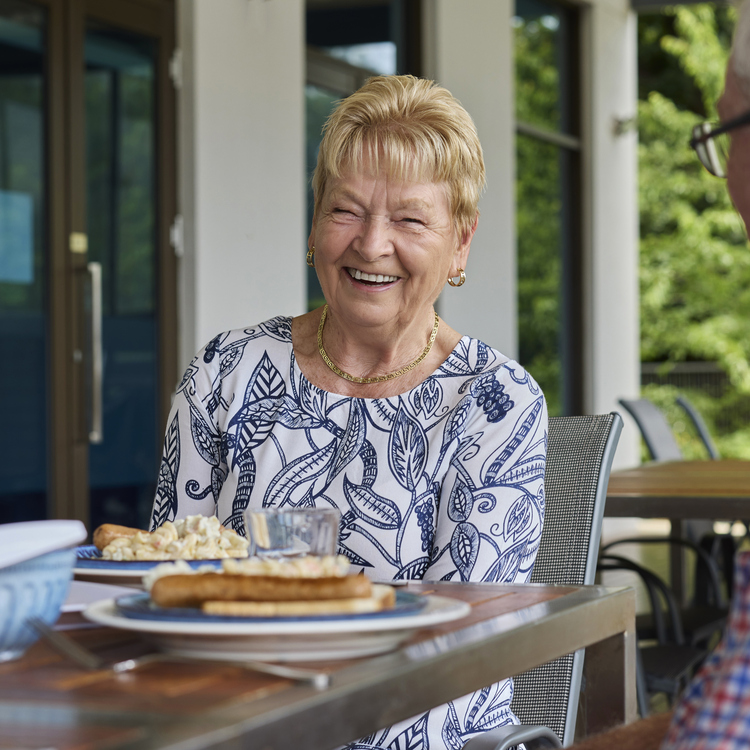 Residents discussing downsizing