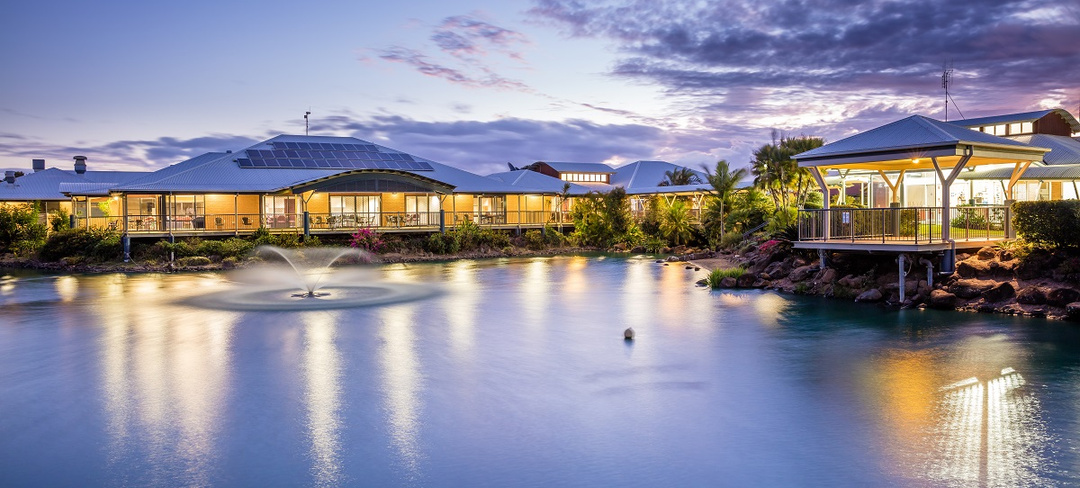The Lakes Bundaberg Fountain on Lake