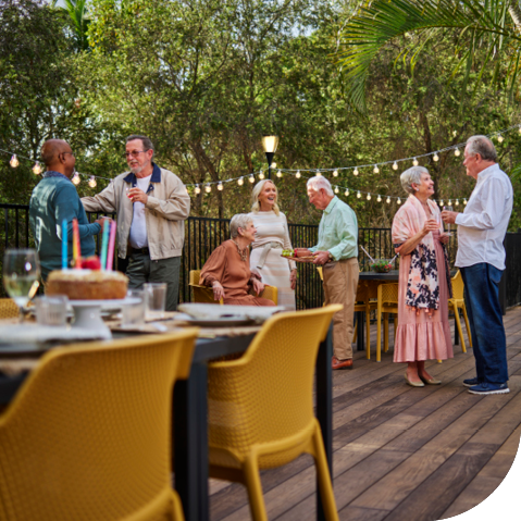Seniors at an event