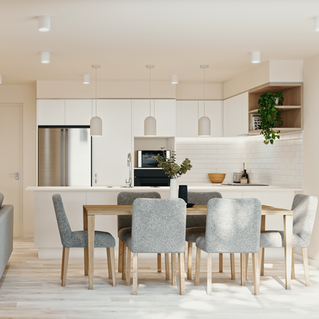 Forest Hills Apartment Living Room Render