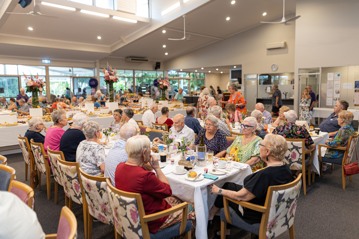 Bellflower Village of the Year 2024 resident celebration - high tea event.