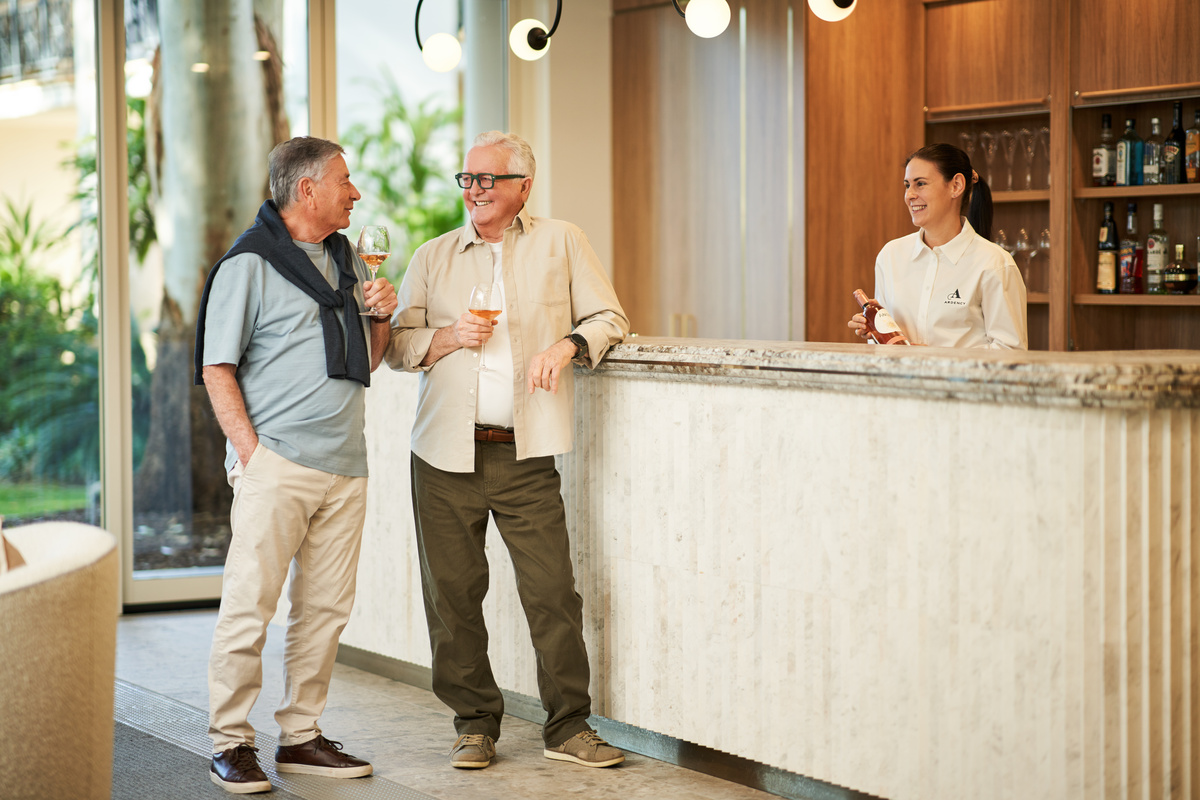 The bar at Brookside, Aroona