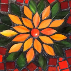 One of Lyn's mosaic art pieces