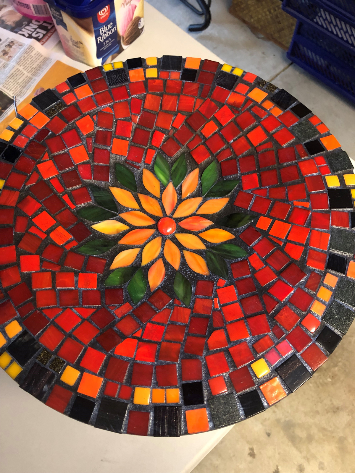 mosaic table