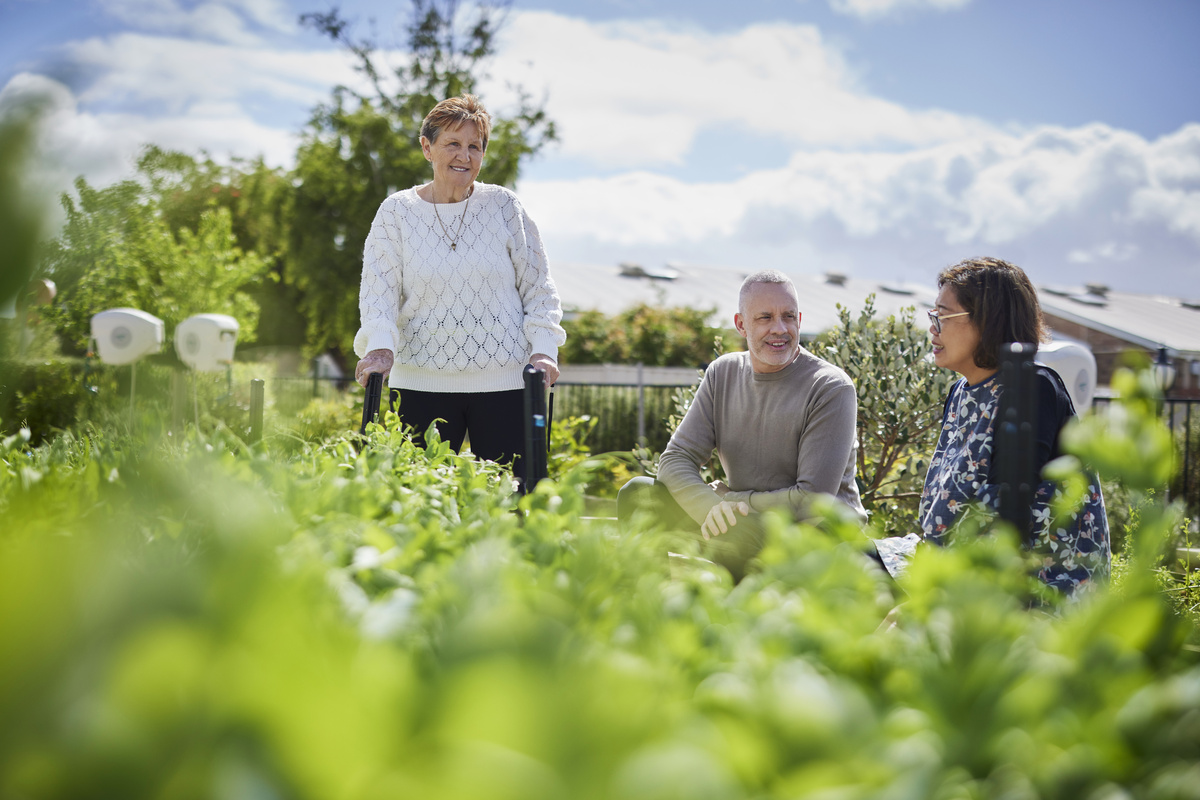 Heathglen Village residents gardening 2