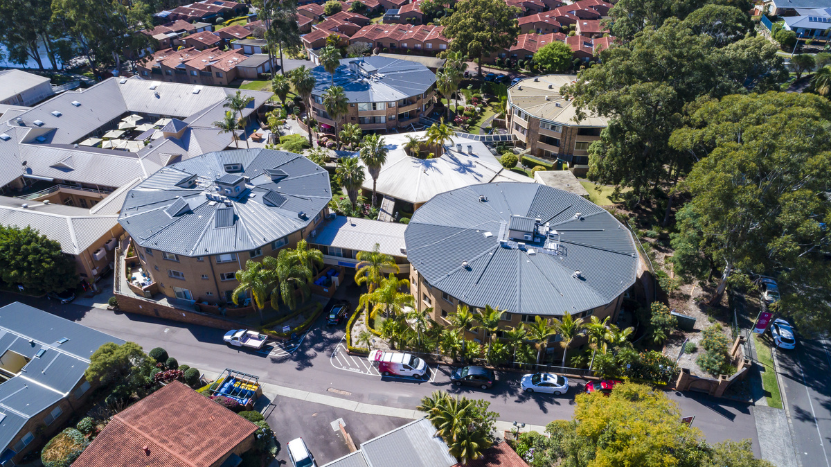 Brentwood Village - Village Photography Aerial View 1