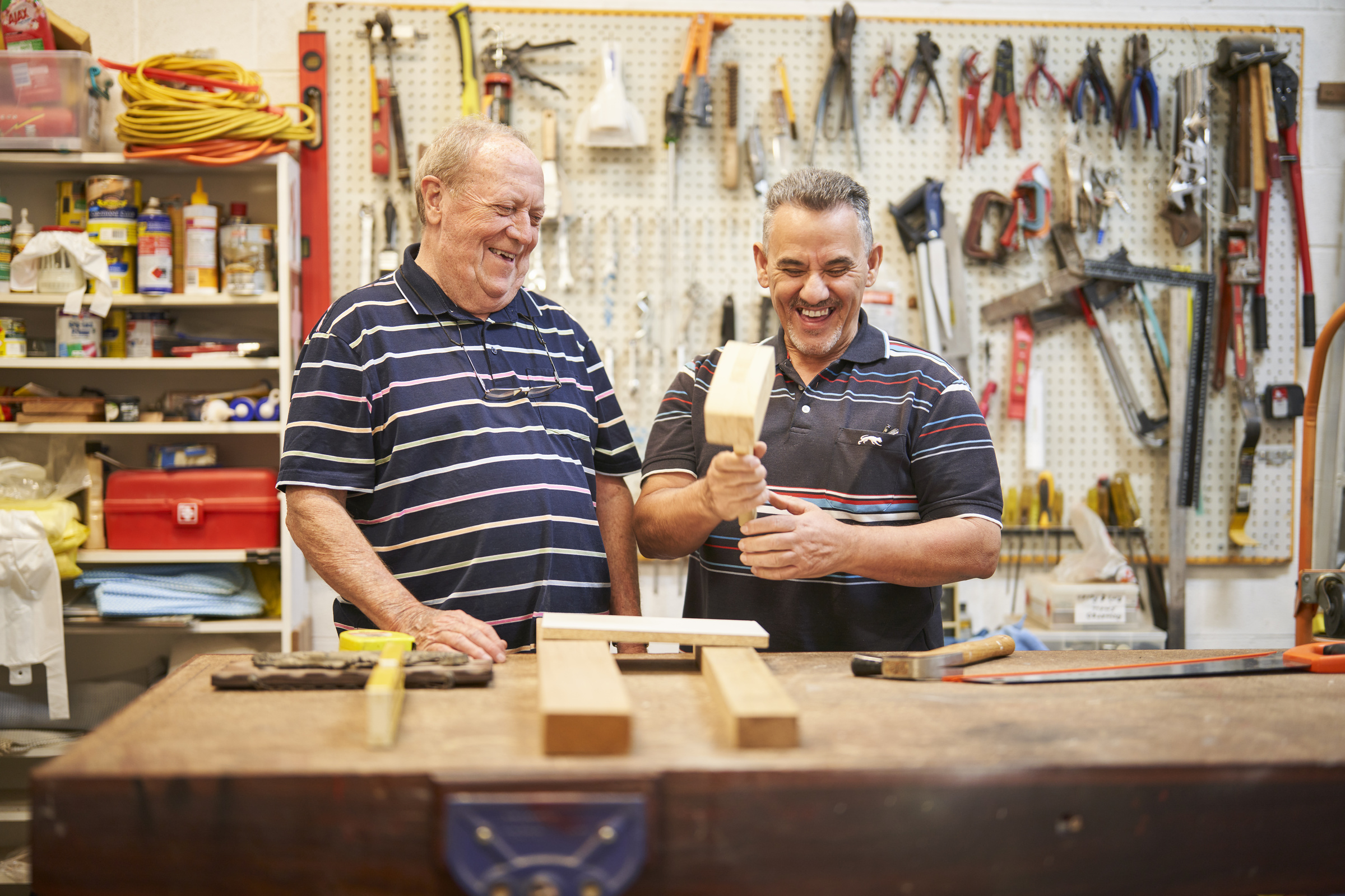 Nelsons Grove residents in the hobby & workshop