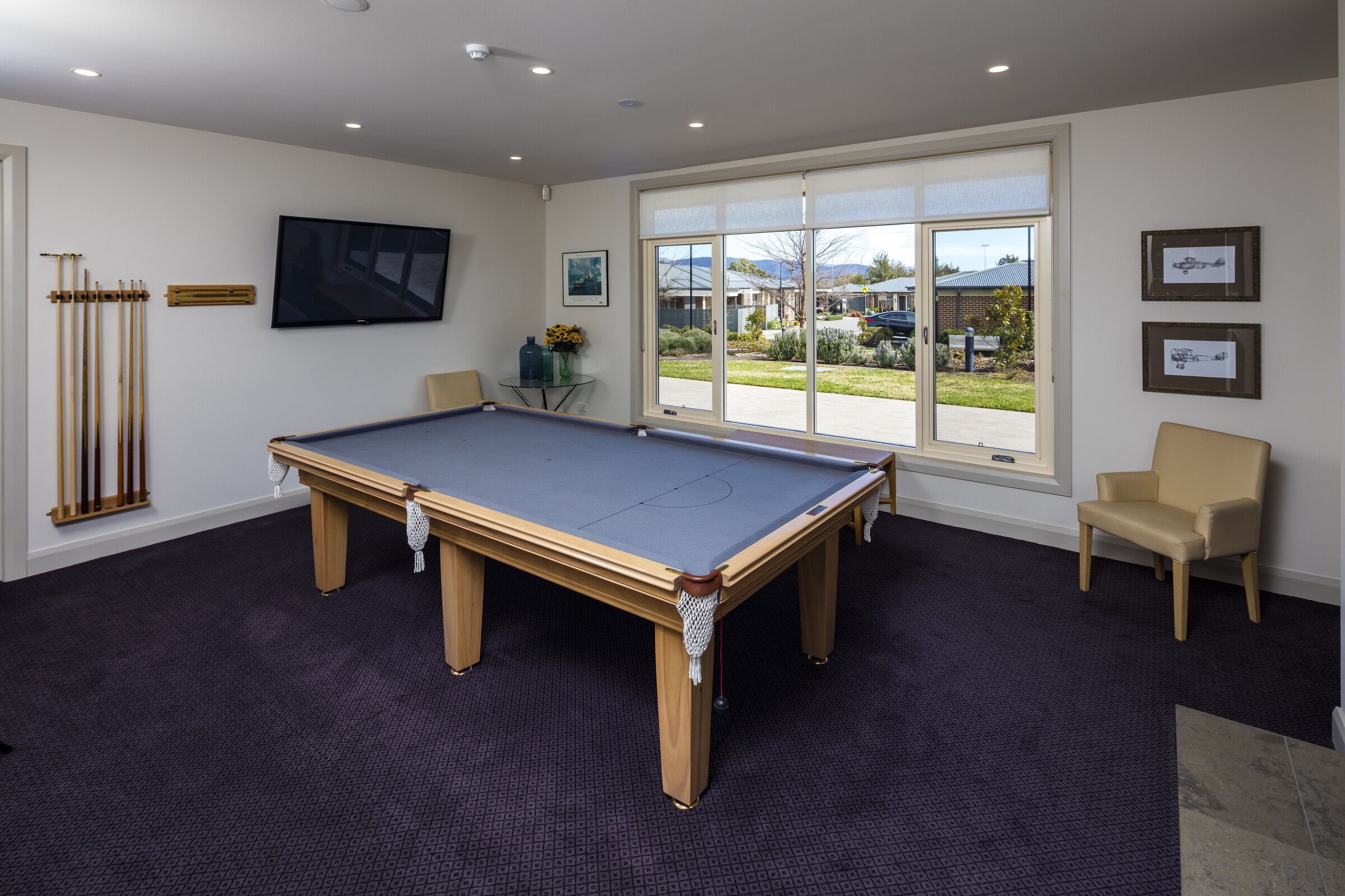 Isabella Gardens Village Photography Pool Table Game Room