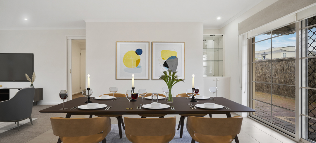 An image of a dining area in a retirement village.