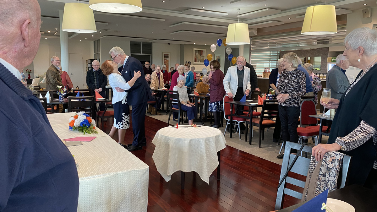 George and Pam found love in their retirement village