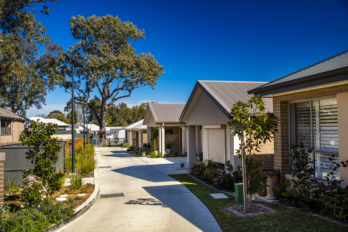 Exterior of houses at Closebourne Village