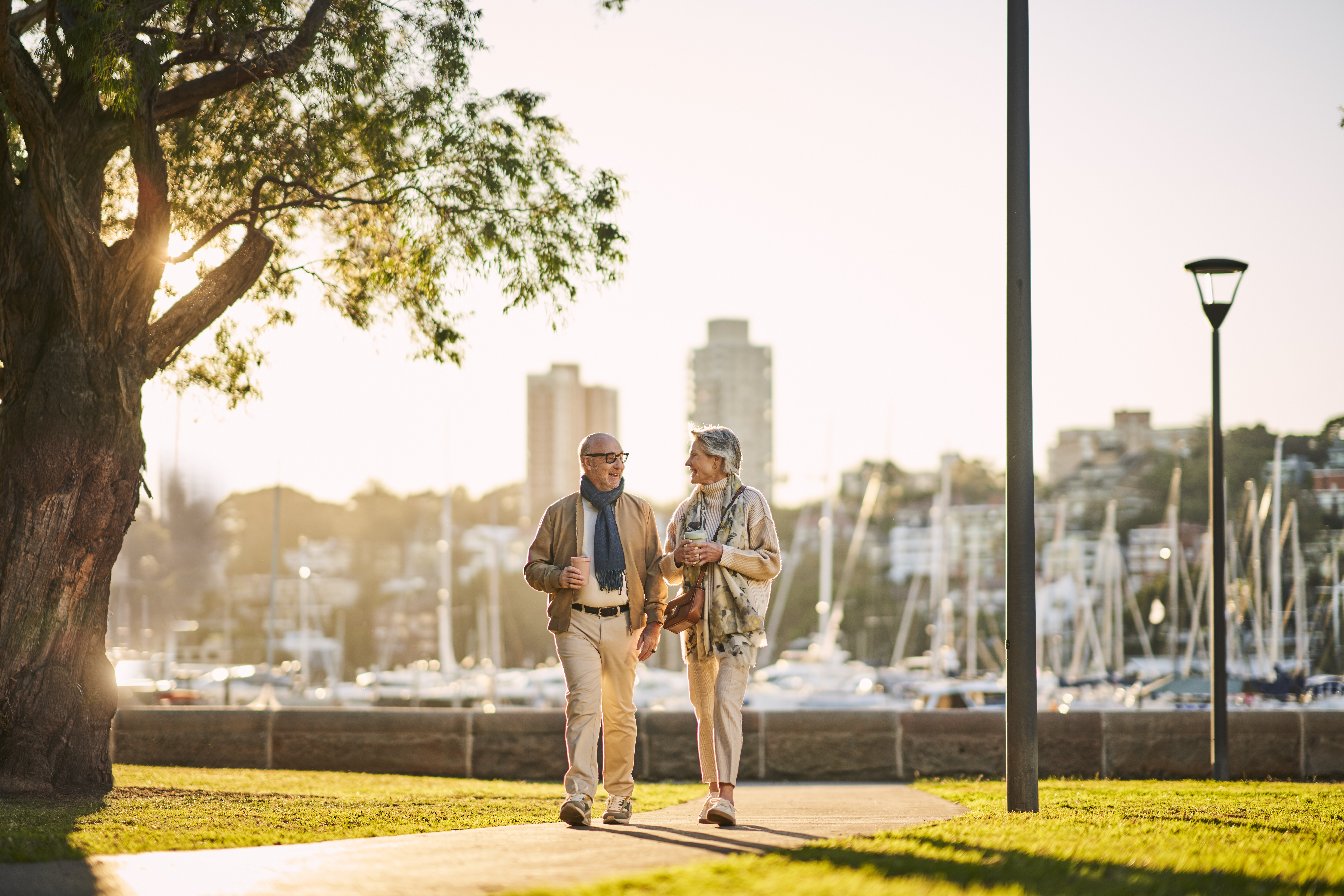 Couple walking through Ardency Trebartha 