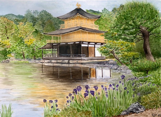 Temple of the Golden Pavilion in Kyoto. 