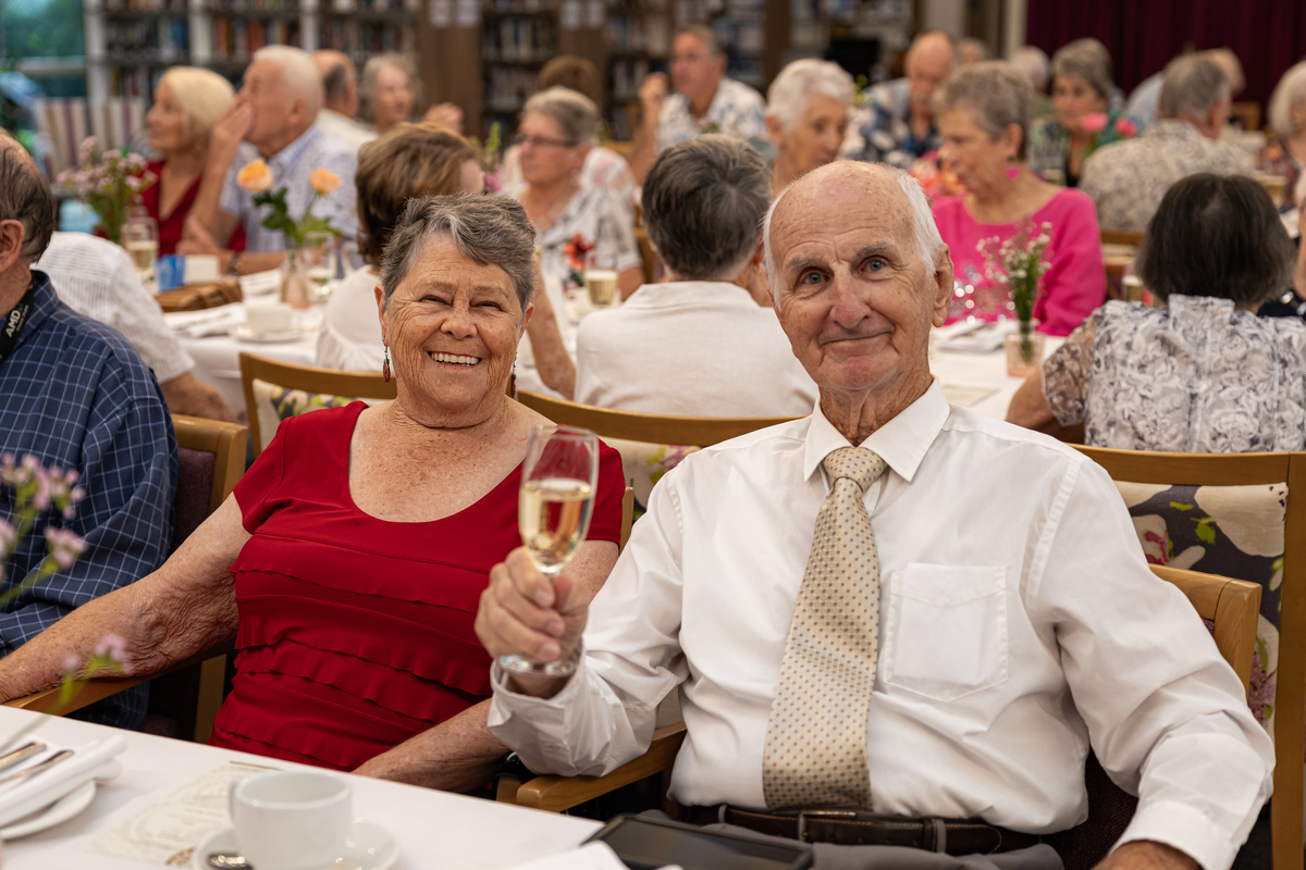 Bellflower Village of the Year 2024 resident celebration - high tea event.