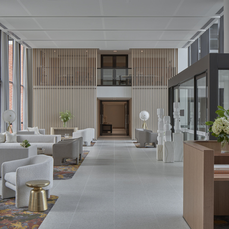 The grand foyer at the Ardency Kennedy Place