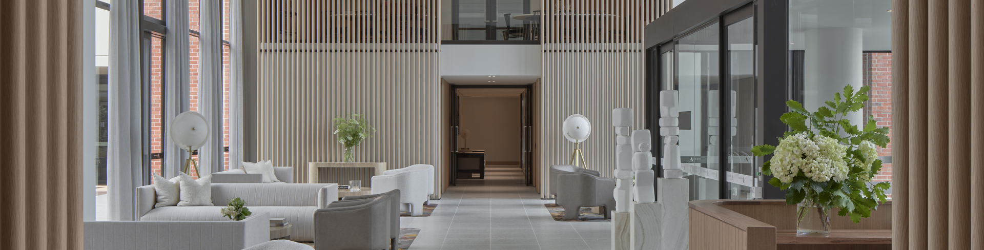 The grand foyer at the Ardency Kennedy Place