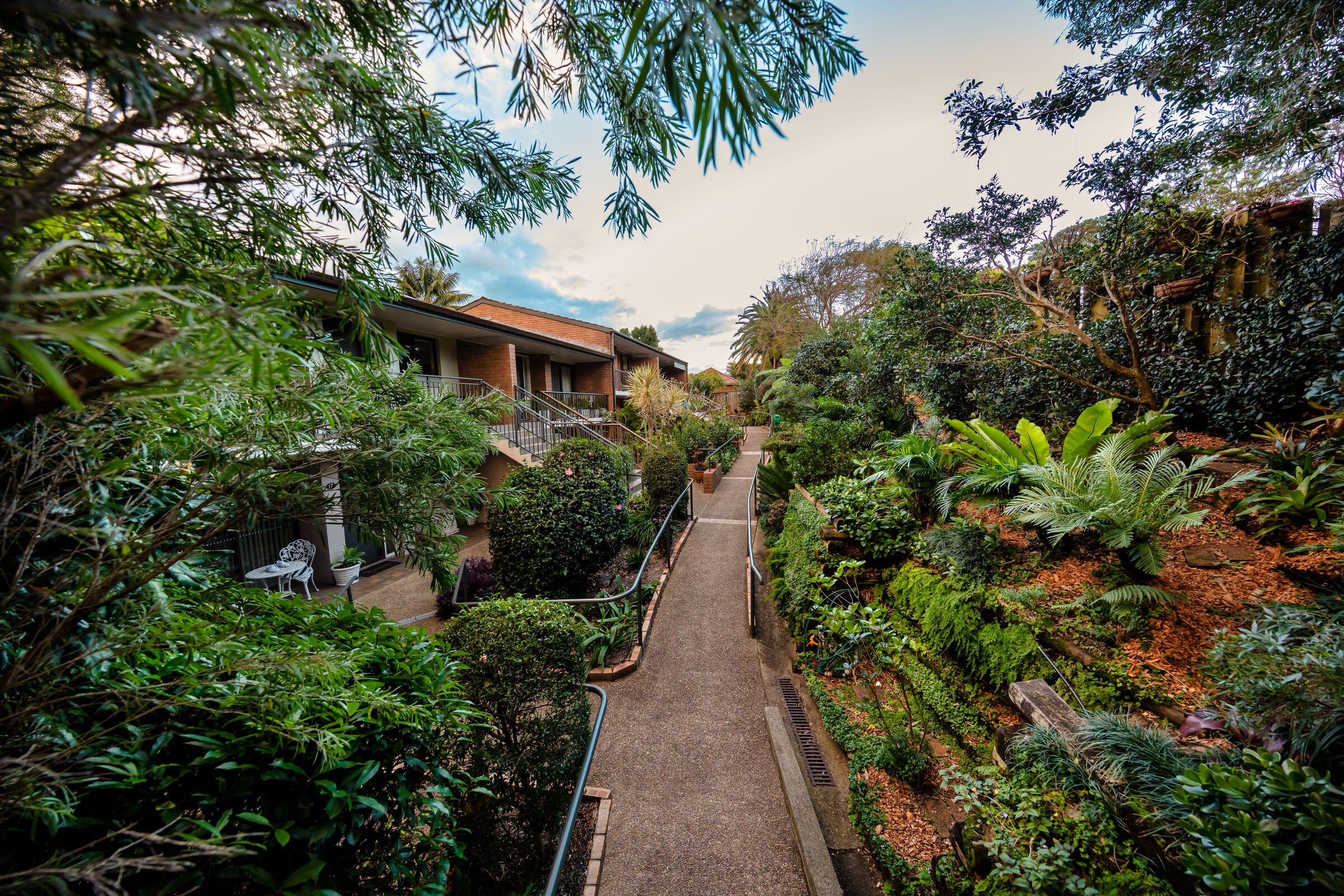 Pittwater Village  Photography Walkway through Grounds