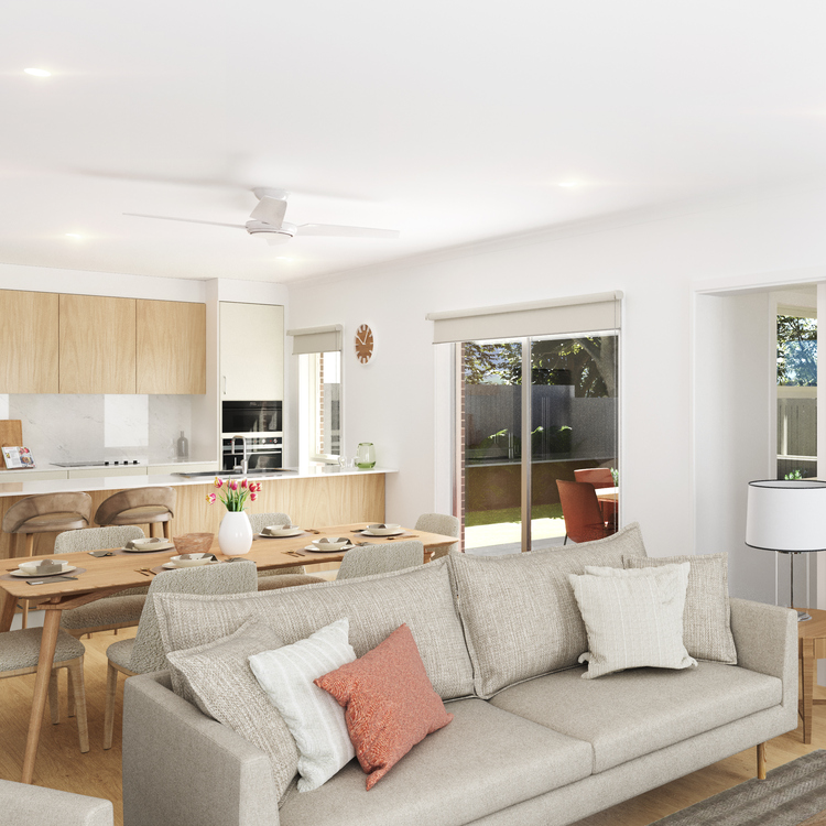 The Grove Ngunnawal Brand New Villas - Kitchen and Living Room