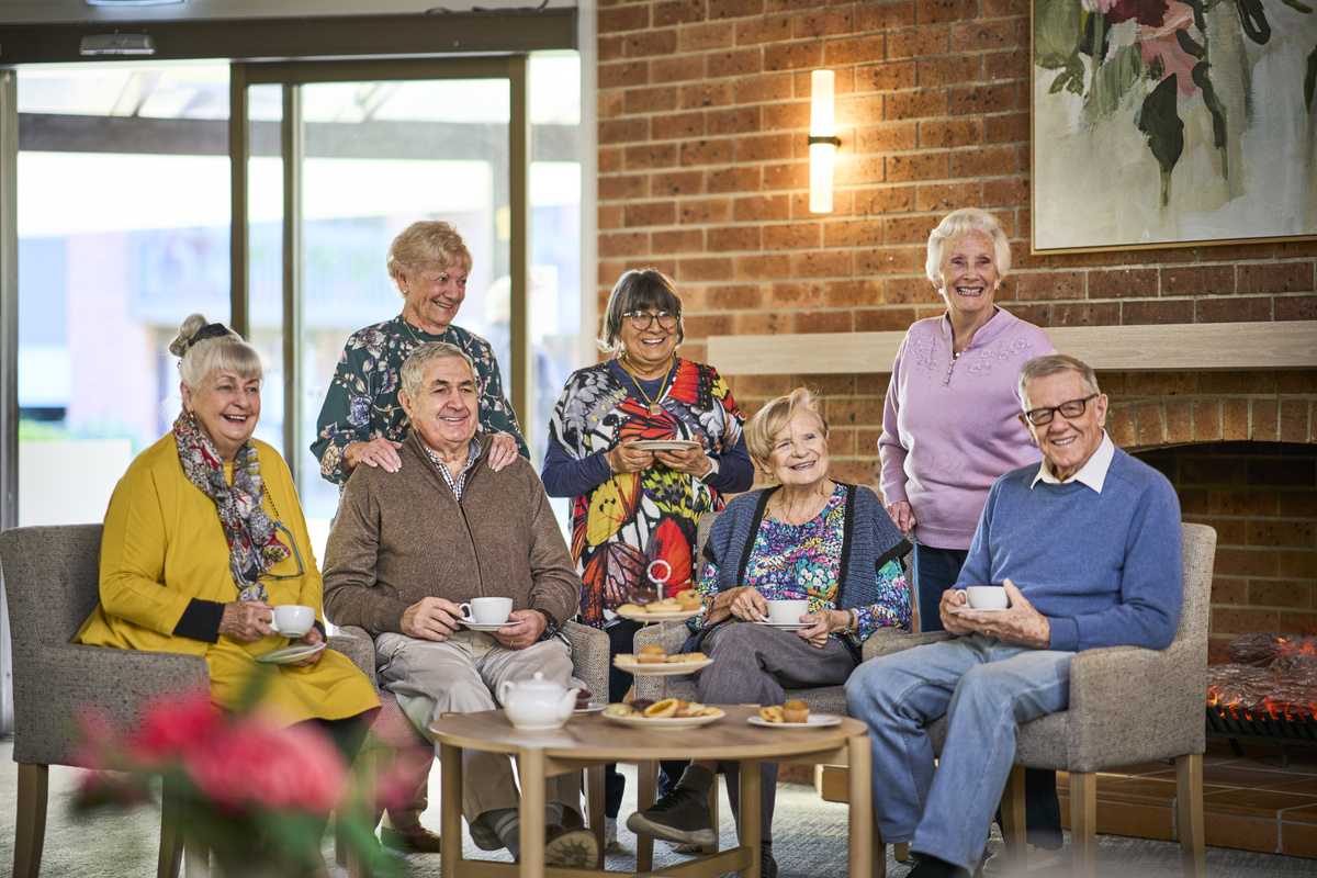 DWGV - Dee Why Gardens Residents in Village Clubhouse Lounge Room