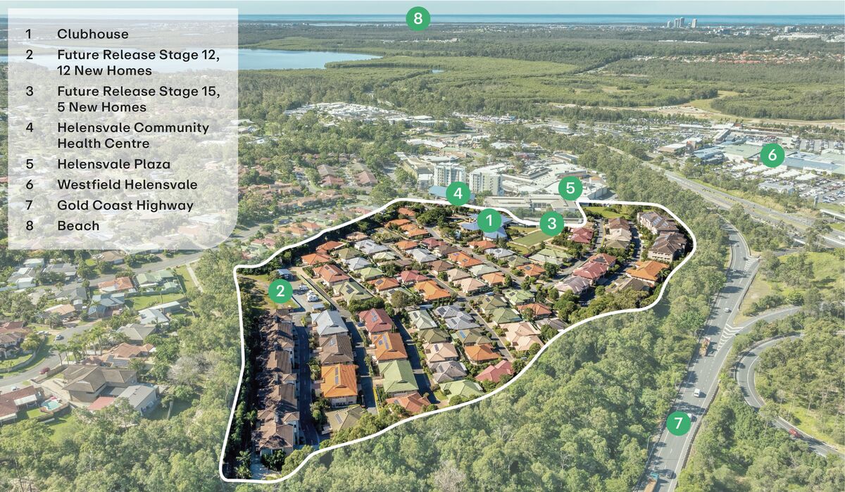 Aerial Photograph of The Gardens on Lindfield