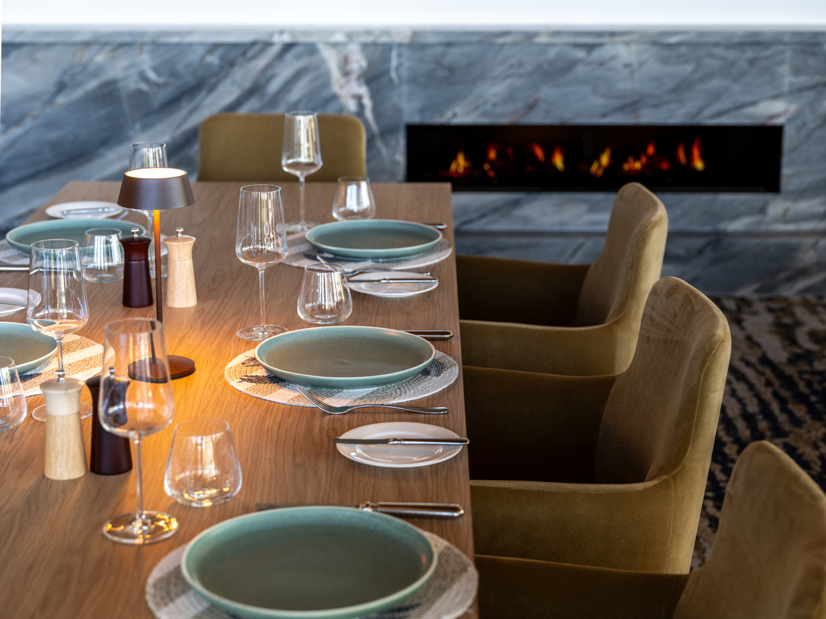 Interior shot of the restaurant at The Baytree