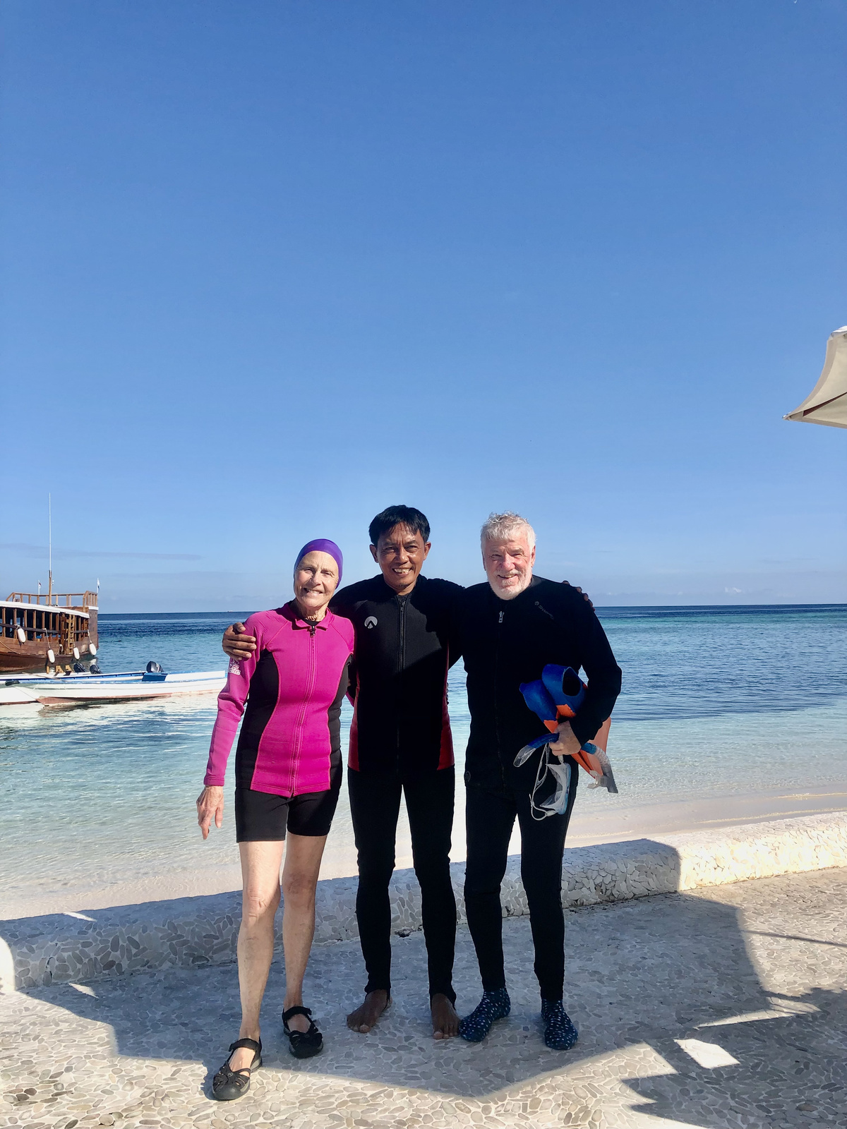 Joan and Russel love snorkeling in remote places like Indonesia, Fiji and the Maldives.