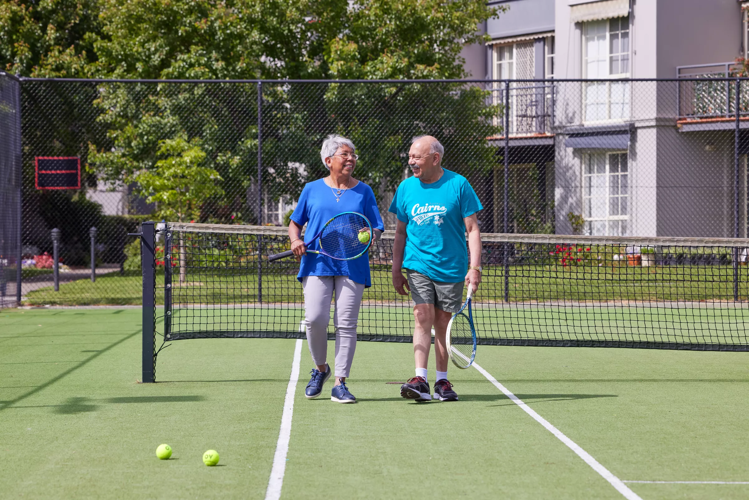 LXGV Lexington Gardens residents playing tennis