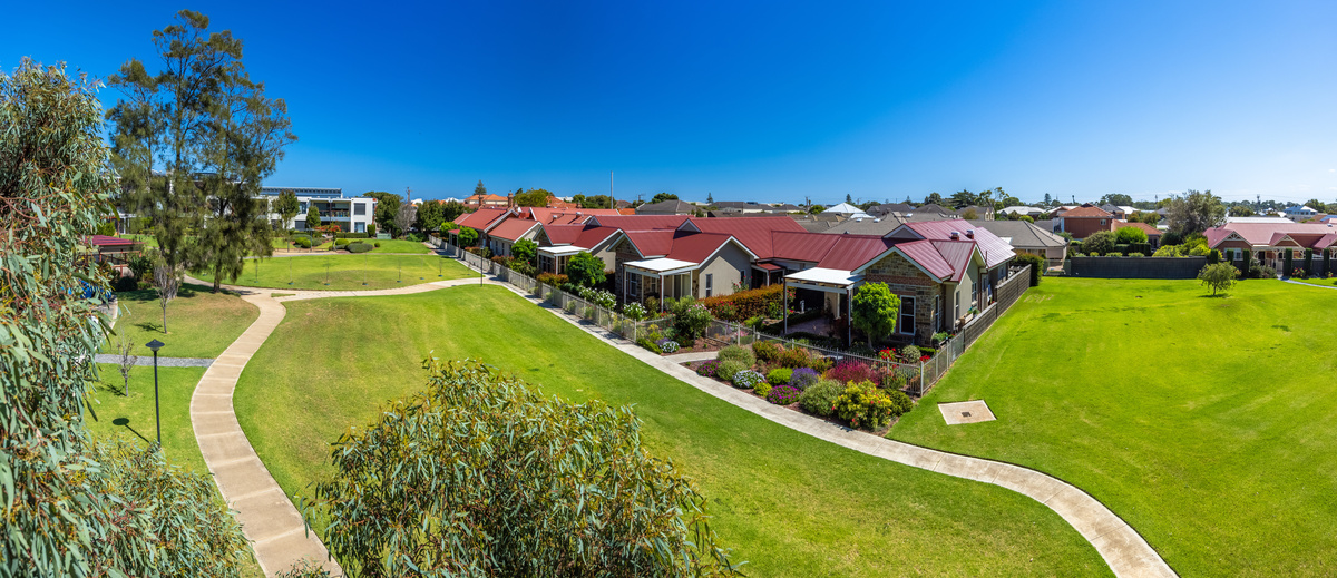 Townsend Park Village drone shot