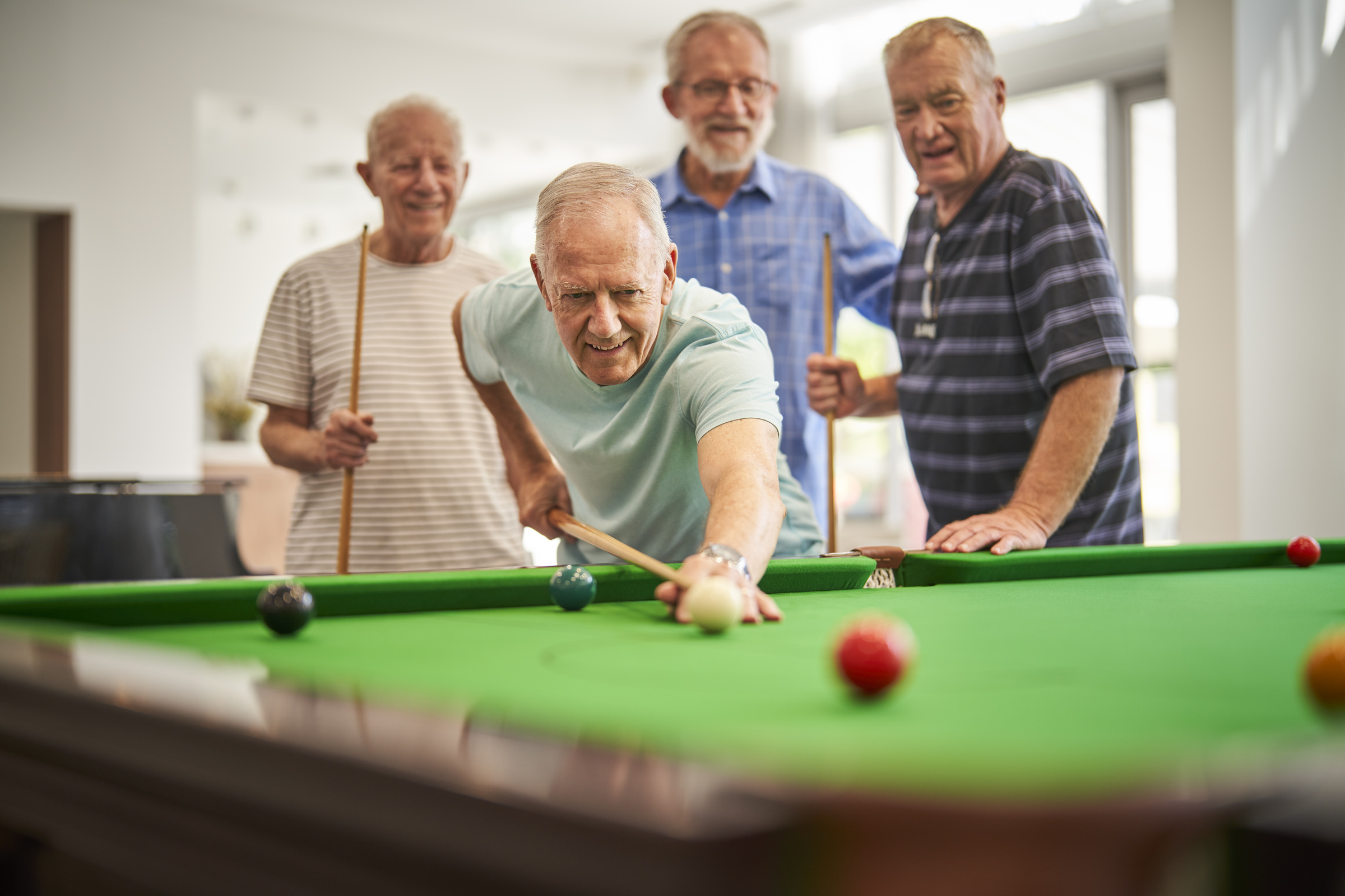 Little Bay Apartments Hero lifestyle village Residents group shot using amenities