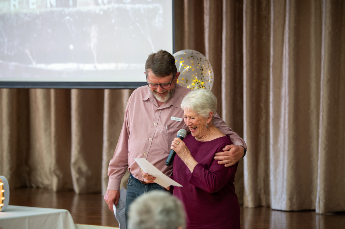 Bernie and Lorraine both gave heartfelt speeches