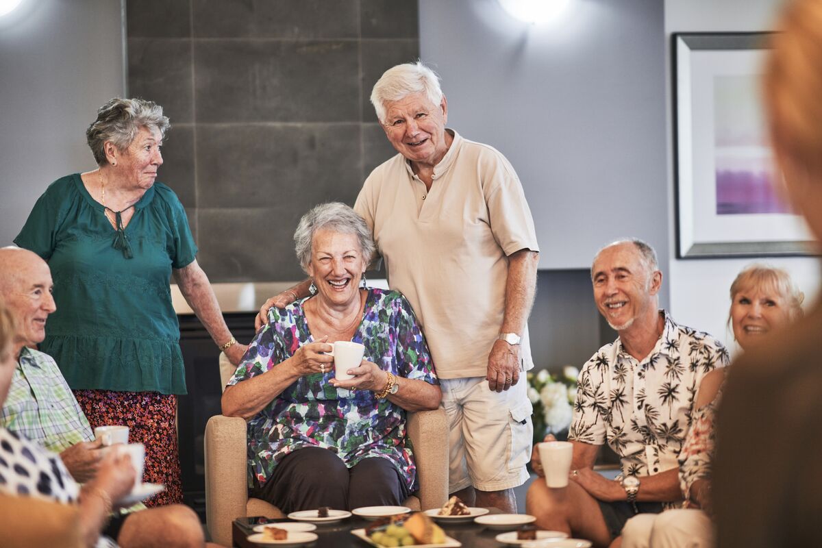 A resident community at Coastal Waters retirement village