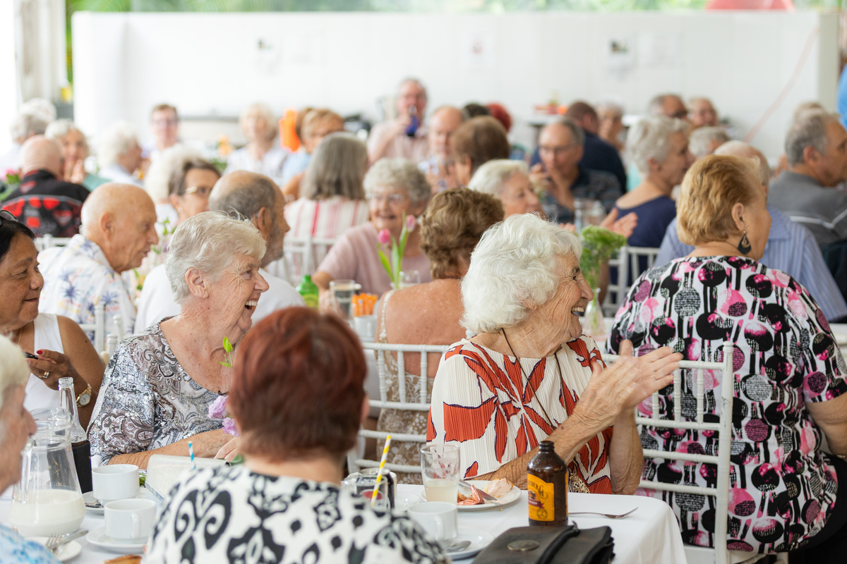 Bellflower Village of the Year 2024 resident celebration - high tea event.