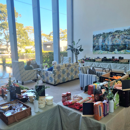 The fruit and flower pop-up stall at Trebartha by Ardency