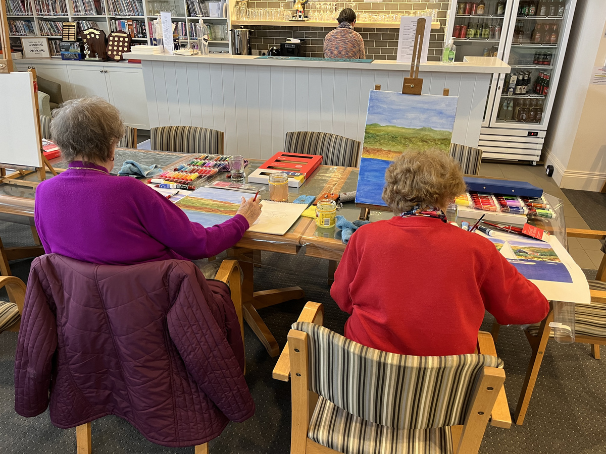 Residents loving their newfound painting skills