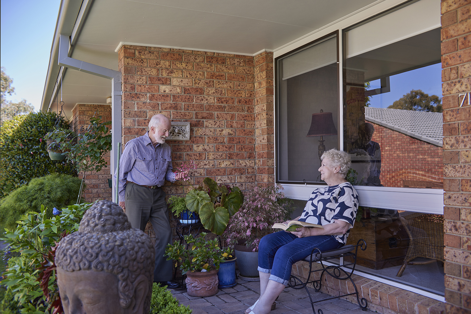 FHRV Forest Hills Residents having a chat in front of their home