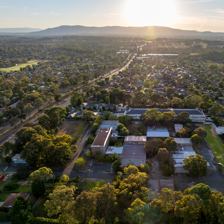 Vermont South new development aerial image