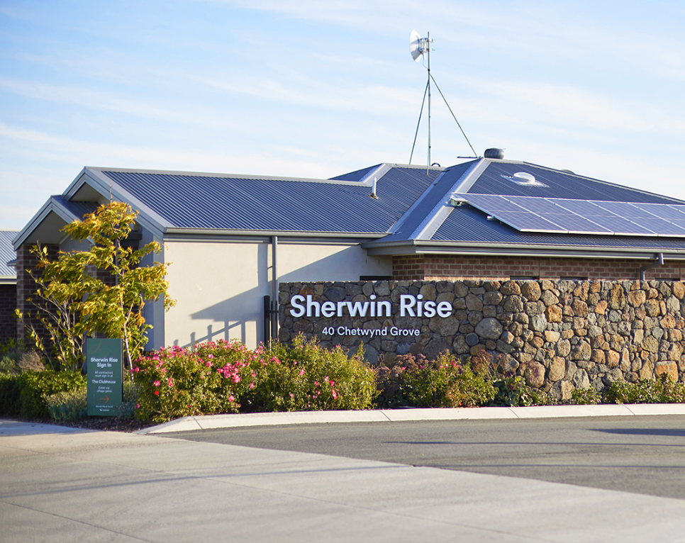 The facade of Sherwin Rise retirement village