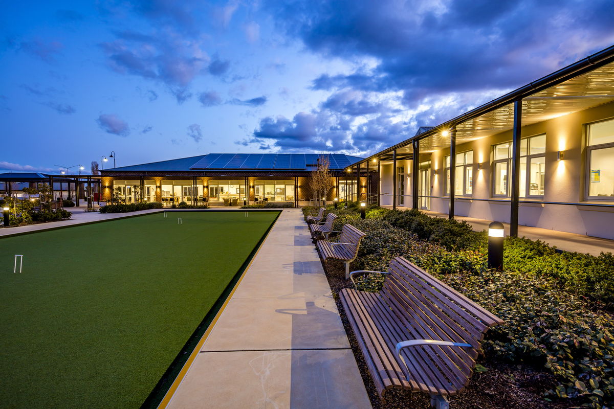 NWLV - The Grove  at Ngunnawal - Village Photography Outdoor Night Shot Bowling Green