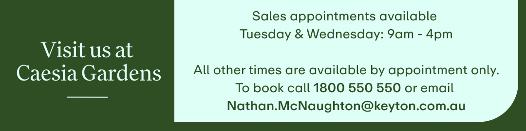 Caesia Gardens - Tour Times