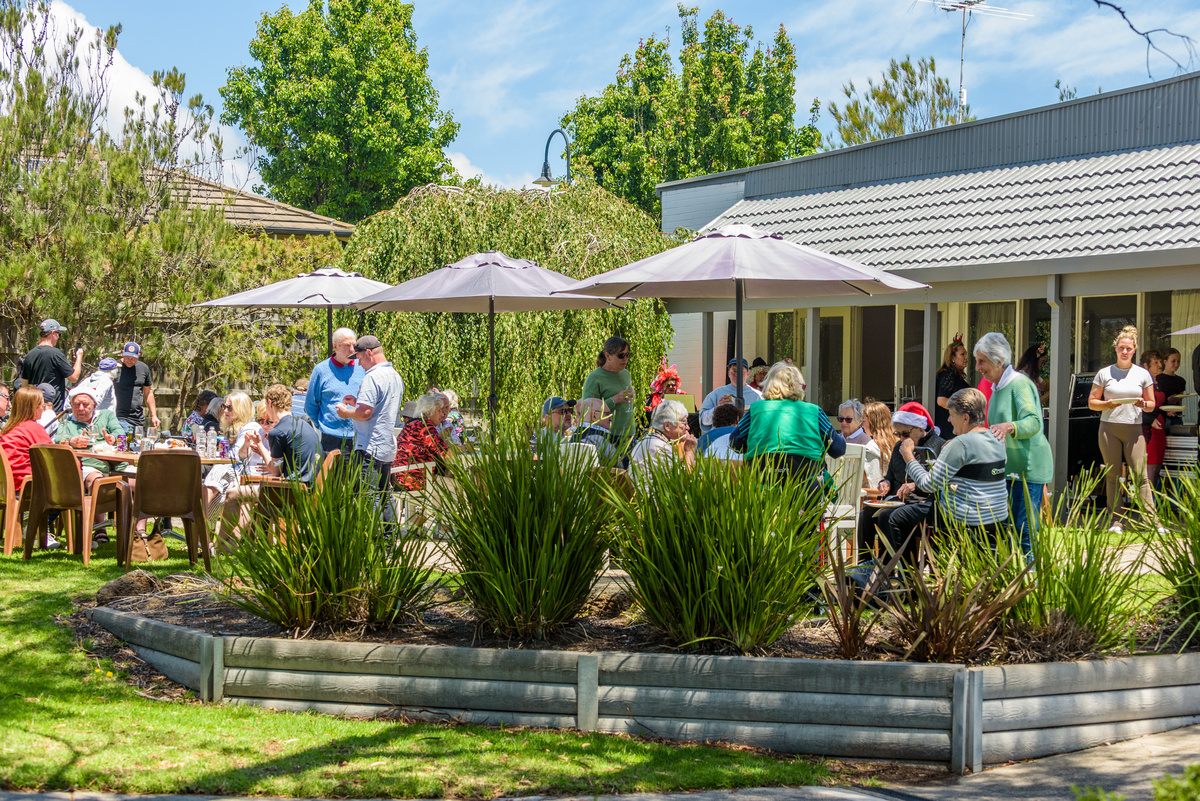 A first-ever family Christmas BBQ was organised for residents and their families in Koorootang Court