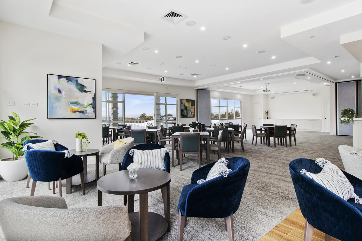 The couple loves the clubhouse because of the social events hosted here